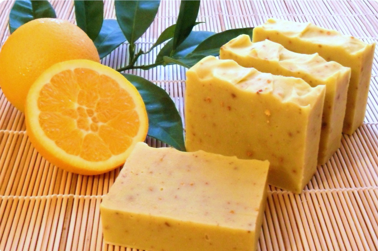 Jabón artesanal de naranja 