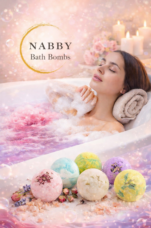 Bombas de baño NABBY: set de bombas de baño de lujo hechas a mano