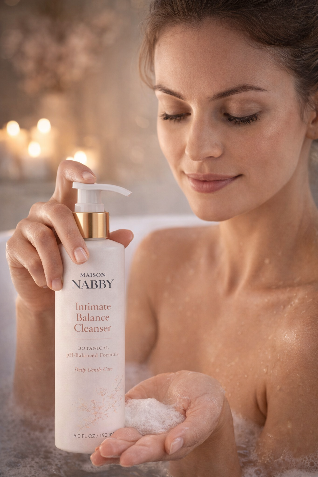 MAISON NABBY Intimate Balance Cleanser – Botanical pH-Balanced Feminine Wash (5 fl oz)